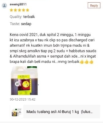 Madu Tualang Asli Gelap AL BURUJ 1 kg