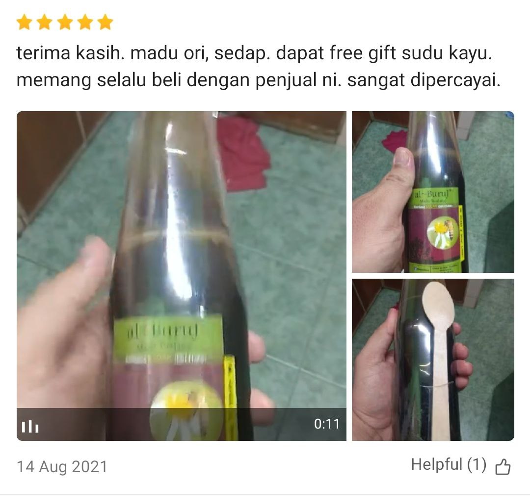 Madu Tualang Asli Gelap AL BURUJ 450 g