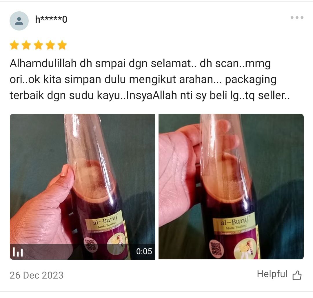 Madu Tualang Asli Gelap AL BURUJ 450 g