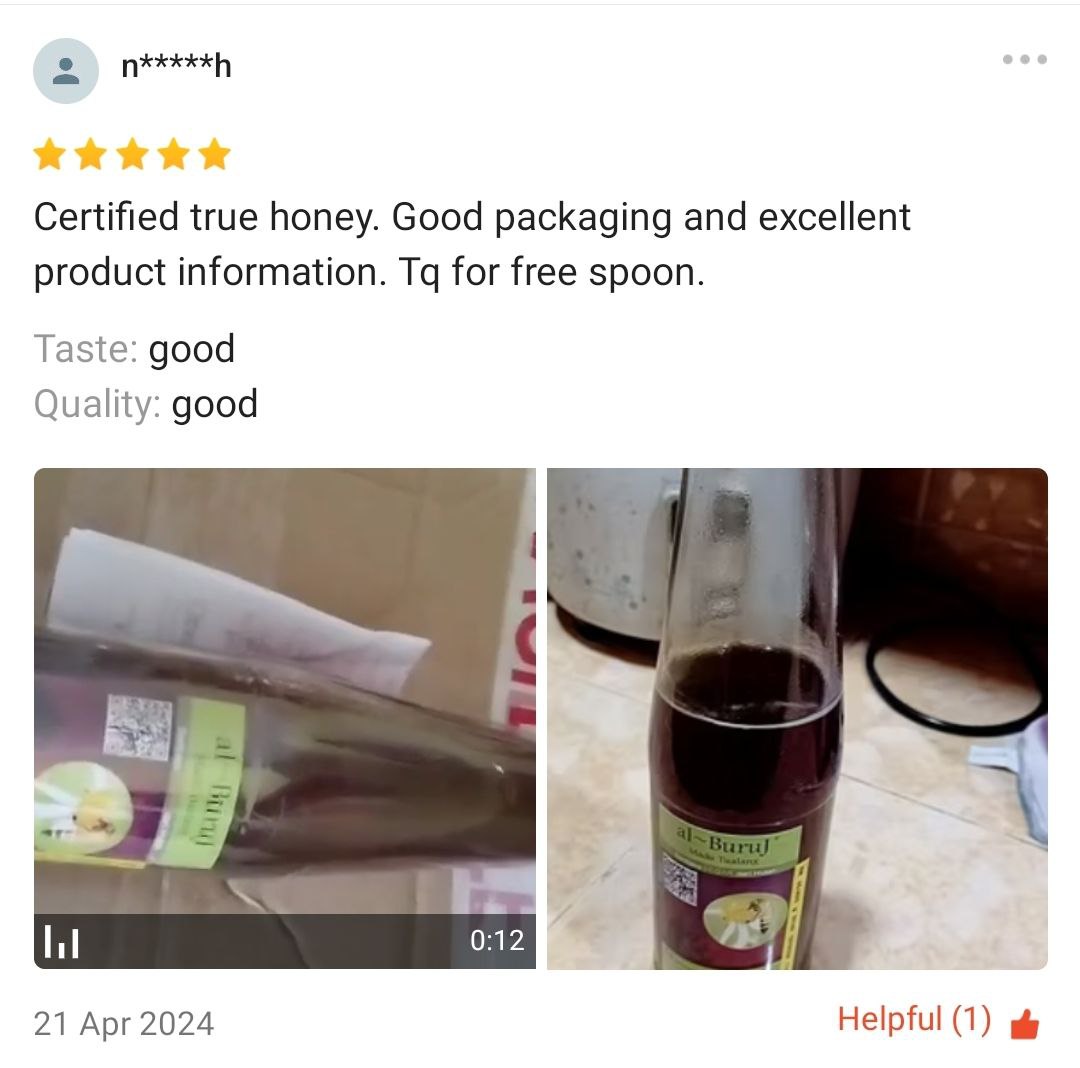 Madu Tualang Asli Gelap AL BURUJ 450 g