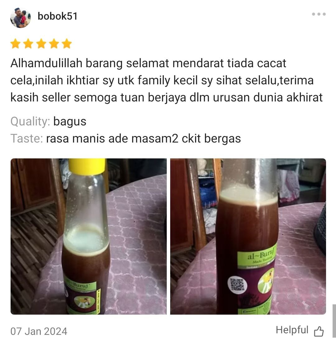 Madu Tualang Asli Gelap AL BURUJ 450 g