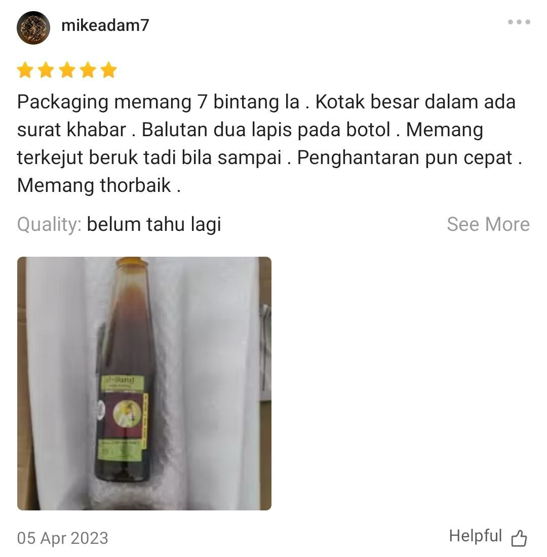 Madu Tualang Asli Gelap AL BURUJ 450 g