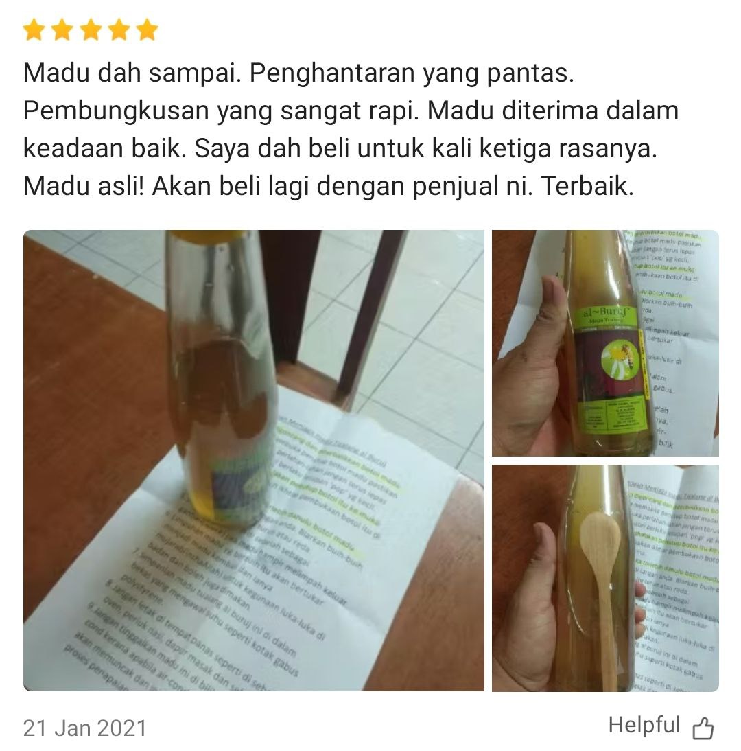 Madu Tualang Asli Gelap AL BURUJ 450 g