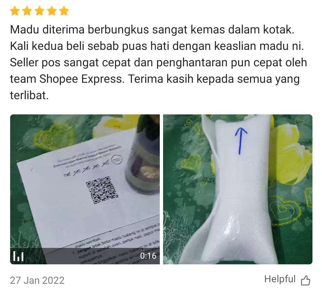Madu Tualang Asli Gelap AL BURUJ 450 g