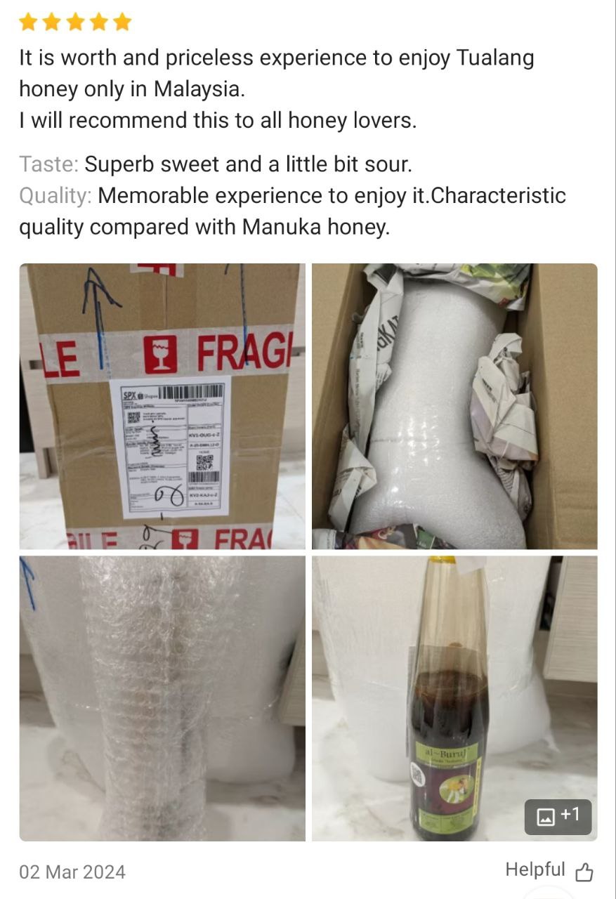 Madu Tualang Asli Gelap AL BURUJ 450 g